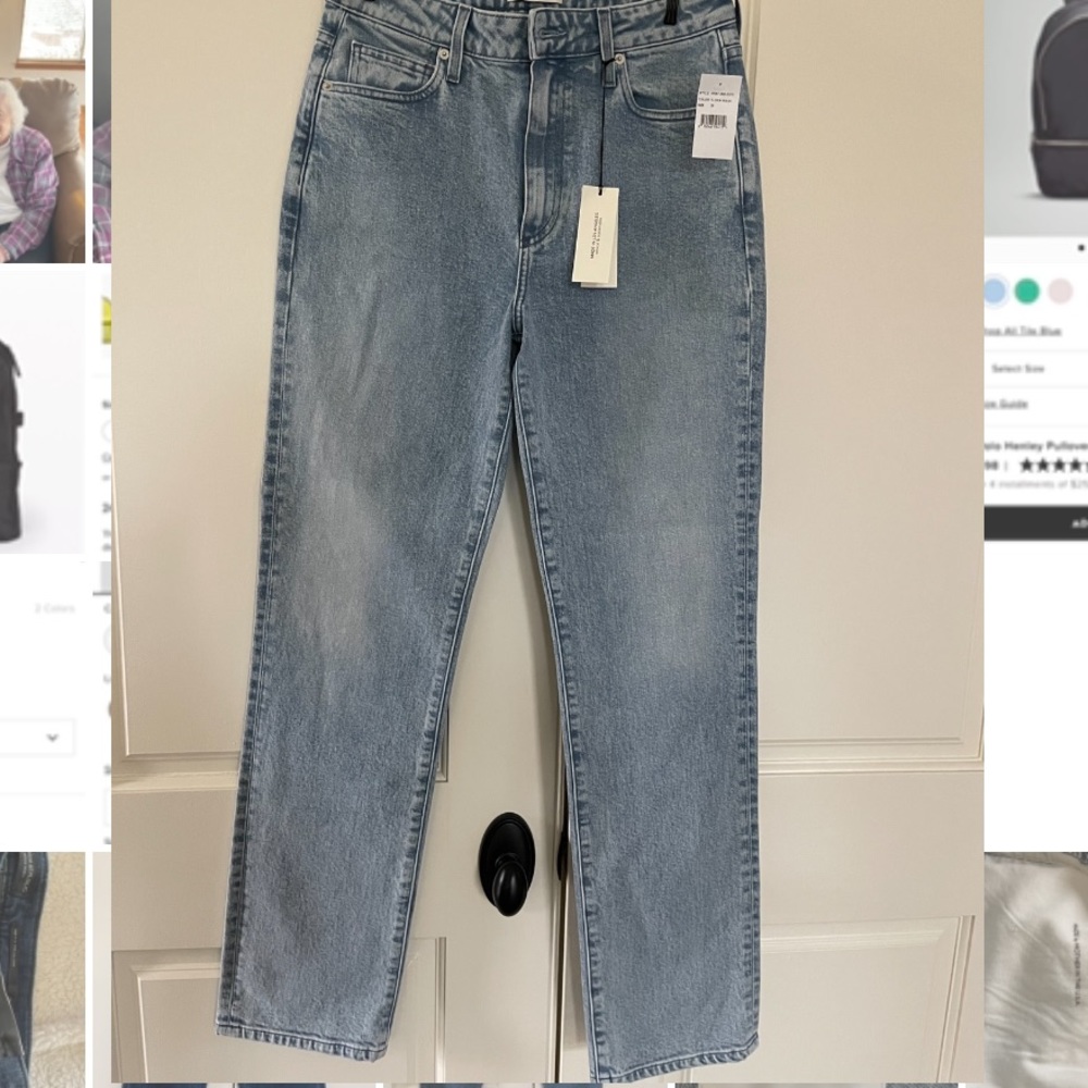 light wash LE Jean straight leg